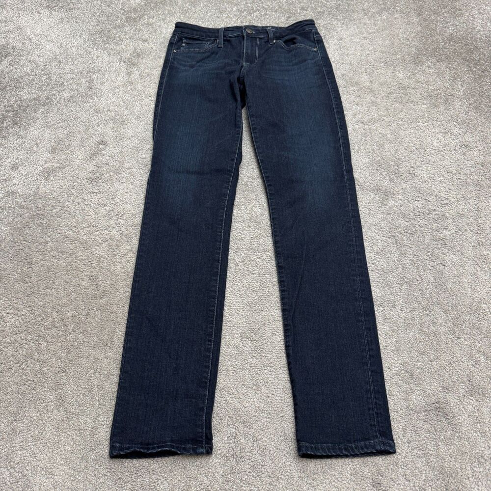 AG Adriano Goldschmied The Prima Cigarette Leg Jeans Womens 26R Dark Wash Blue